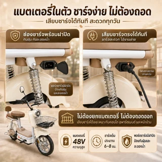 [รับประกัน 5 ปี] Anchi จักรยานไฟฟ้า รถสี่ล้อไฟฟ้า 48V12A รถไฟฟ้า แบริ่ง250KG รถจักรยานยนต์ไฟฟ้ารับประกัน LED
