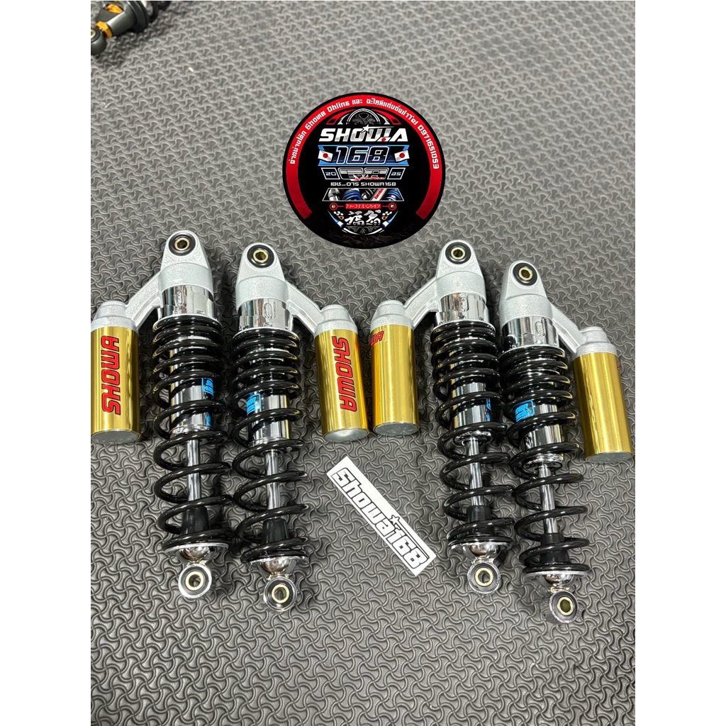 Bộ giảm xóc thép SHOWA tec2 (giống như) 330mm. Nhãn dán với kính SHOWA giảm xóc sóng (sóng)