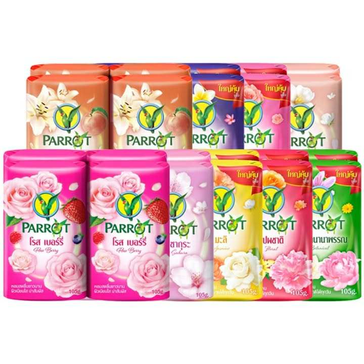 สบู่ก้อน พฤกษานกแก้ว ขนาด 105 กรัม 1ก้อน