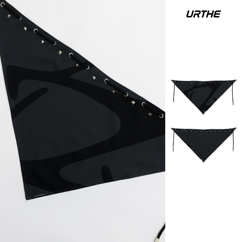 URTHE - ผ้าพันคอ ผ้าผูกผม รุ่น PUNK PAD BANDANA - Col. OZDE UNTITLED