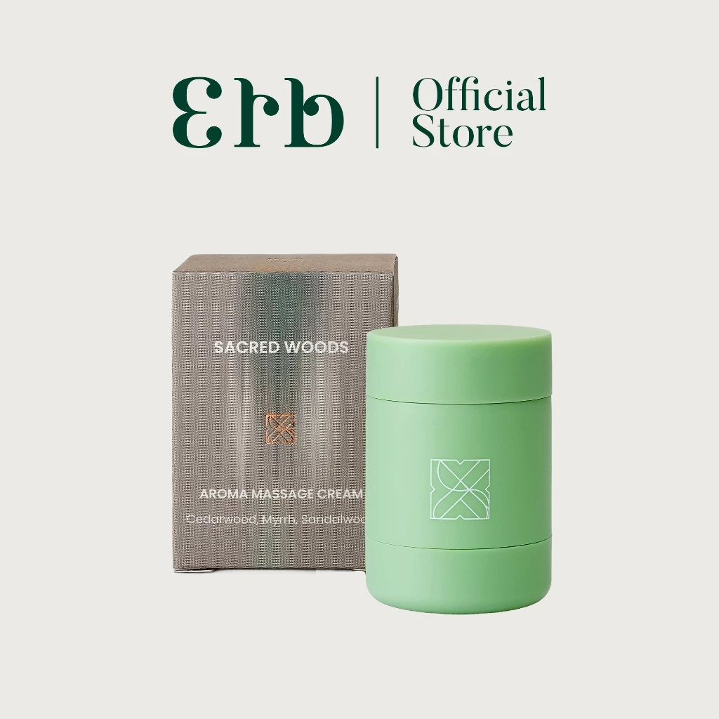 Erb Sacred Woods Aroma Massage Cream 15G. เอิบ มาสสาจครีม บำรุงผิว นวดคอบ่าไหล่ กลิ่นซาเครด วูดส์ อโรม่า