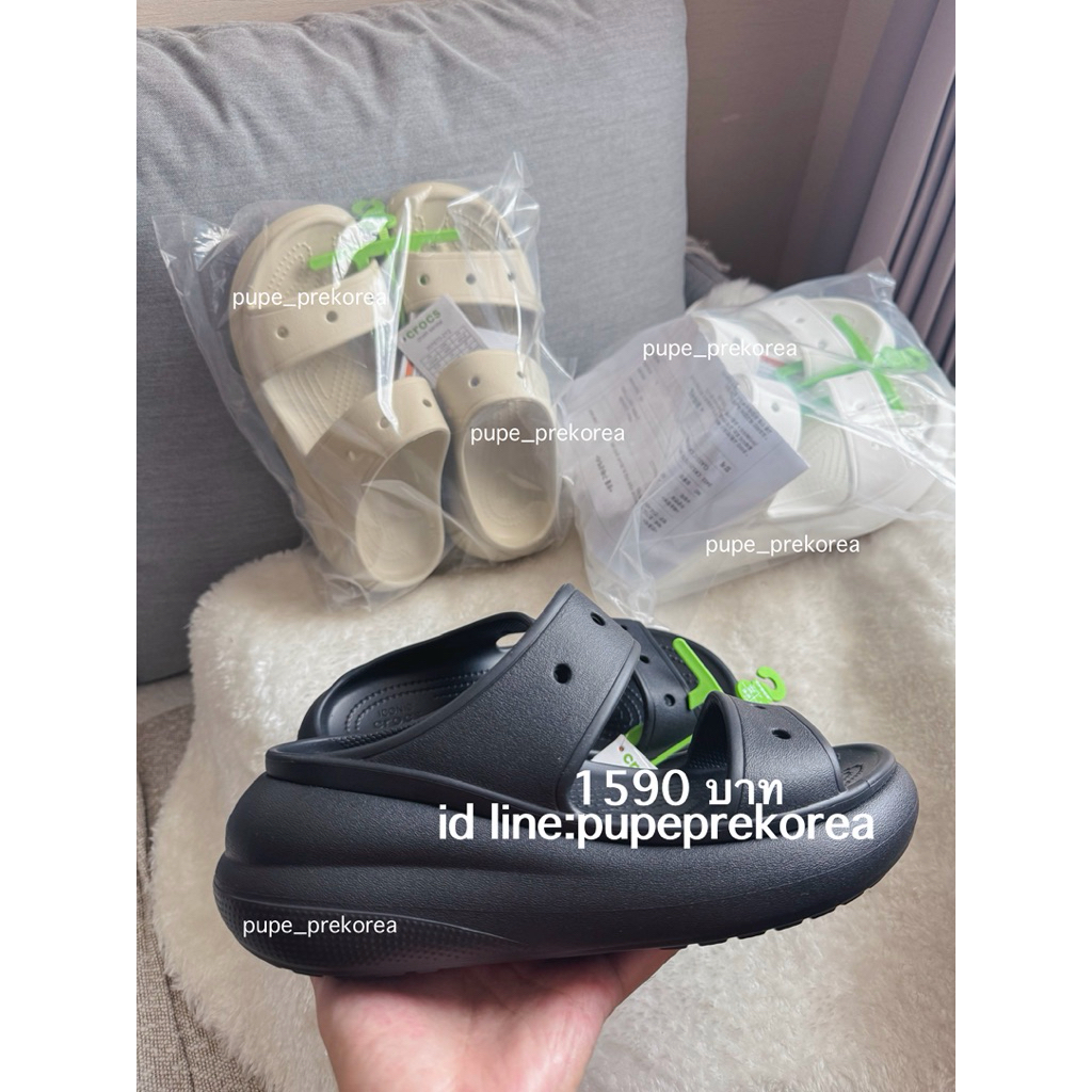 พร้อมส่ง Crocs จาก Shop Korea ของแท้ 💯 Crocs crush sandal