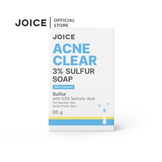 JOICE Acne Clear 3% Sulfur Soap 85g. สบู่ลดสิว สิวที่หลัง อก ก้น