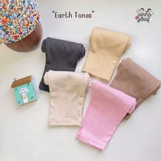 FUFU กางเกงเด็ก เลคกิ้งขายาว Earth Tones อายุ 6m-10y ผ้าคอตตอน ใส่ได้ทั้งเด็กผู้ชาย/ผู้หญิง(LEC-7)