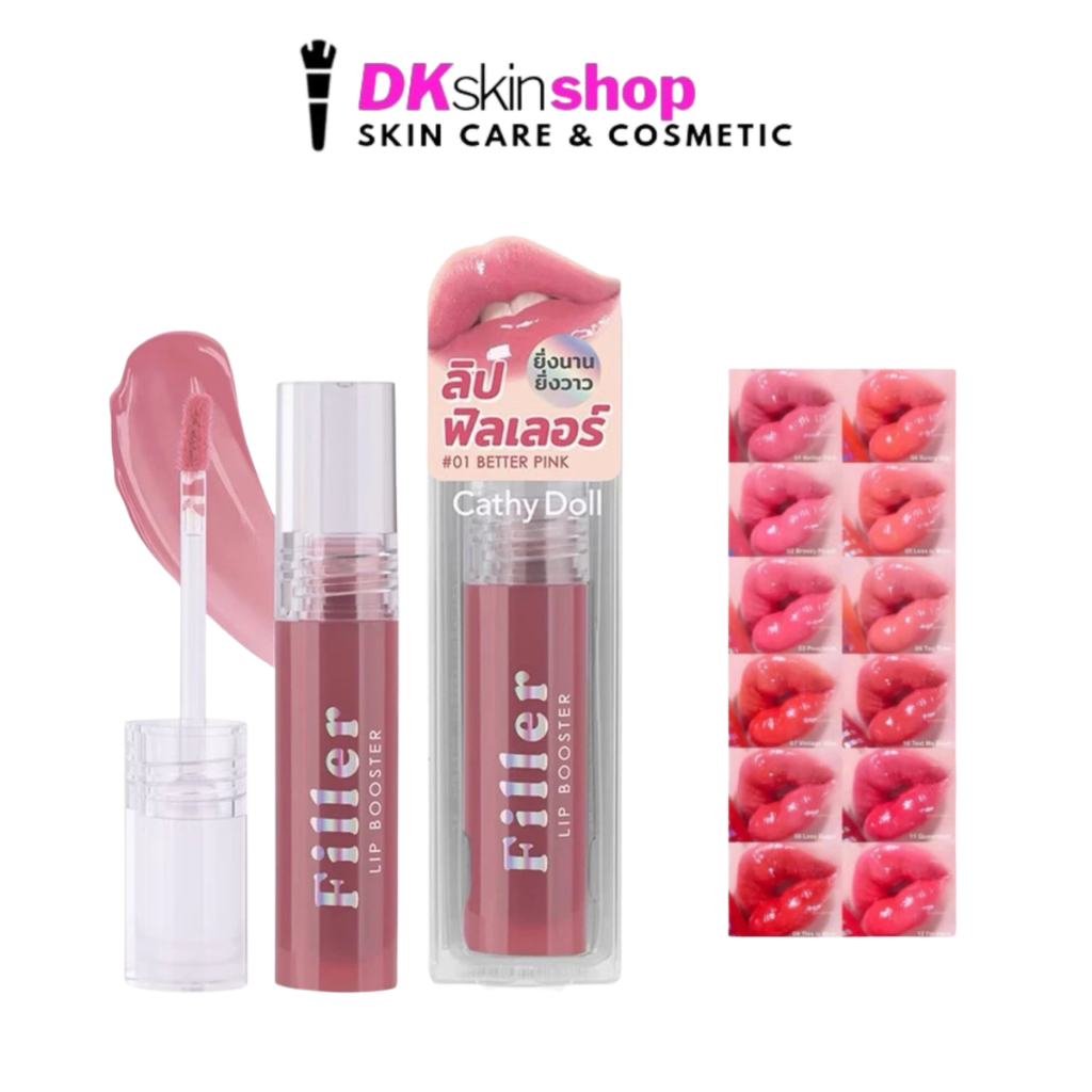 ลิป ฟิลเลอร์ บูสเตอร์ เคที่ดอลล์ Cathy Doll (ปริมาณ 3.3g.) มีให้เลือก 12 เฉดสี