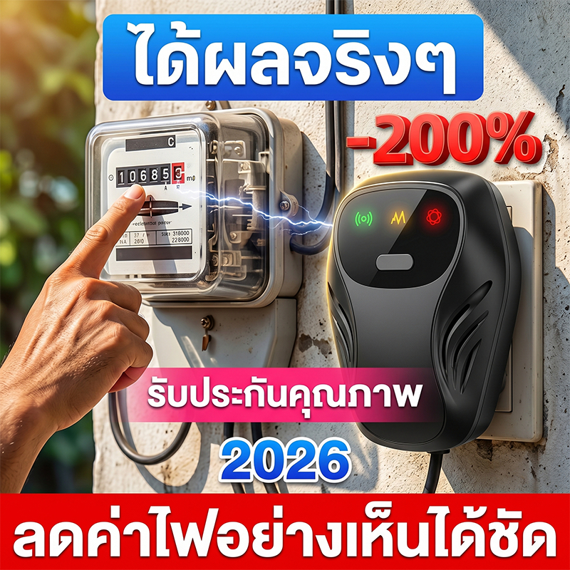 2 IN 1 เครื่องไล่หนู+ประหยัดไฟ ไม่มีหนูตลอดไป ไล่หนู ไล่หนูในบ้านได้ผล 99% ประหยัดไฟ 95%