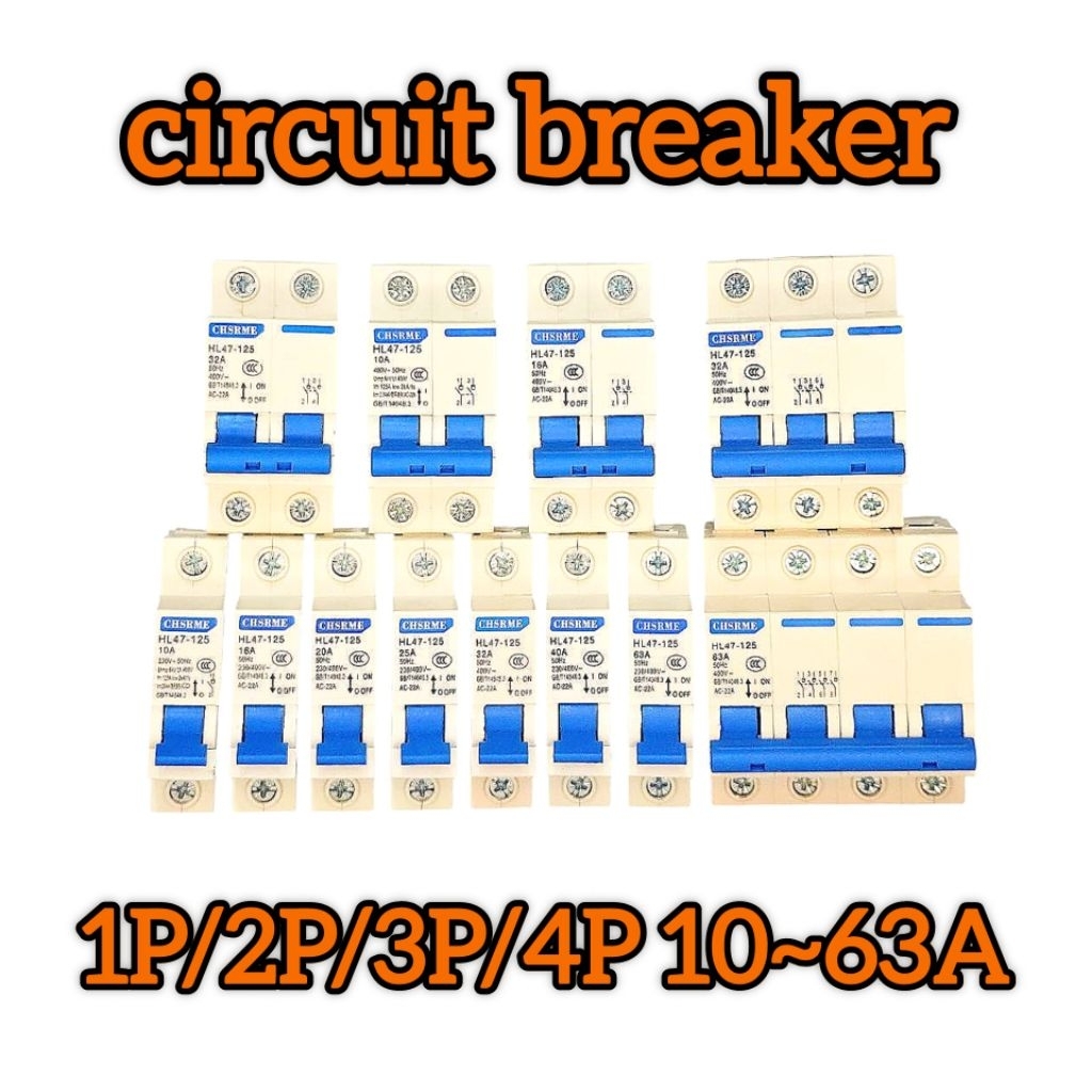 เซอร์กิตเบรกเกอร์ รุ่น DZ47 1P/2P/3P/4P Circuit Breaker 10A~63A / ลูกเซอร์กิต