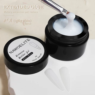 Nawoelite เจลสีสำหรับต่อเล็บ เล็บเจล เจล เจลต่อเล็บและเสริมโครงสร้าง ใช้ได้หลายอย่าง ยืดเล็บจริง เสริมเล็บแท้