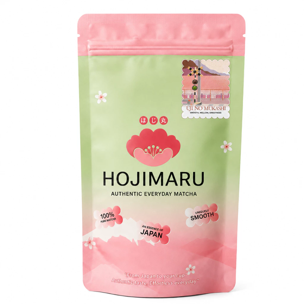 (HOJIMARU) Uji no Mukashi Ceremonial Grade มัทฉะจากเมืองอูจิ บดด้วยวิธีโม่หิน