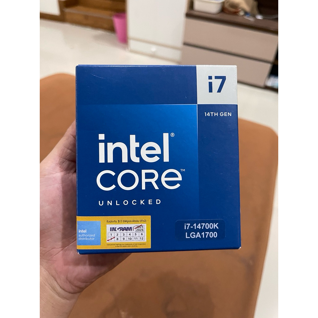 cpu intel i7 14700K ,i7 13700kf ,i7 13700k มือสอง มีประกันศูนย์มีกล่องใช้งานปกติ
