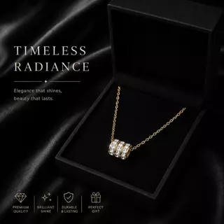 Madame luxury วงล้อสีทองเสริมโชค สร้อยคอแฟชั่น รหัสสินค้า N93-2