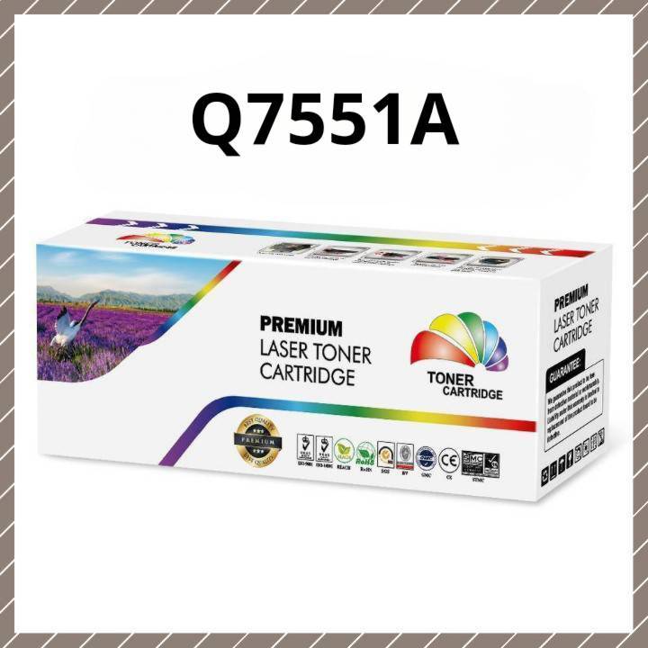 ตลับหมึกเลเซอร์เทียบเท่า Q7551A (6.5K) Color box ดำ
