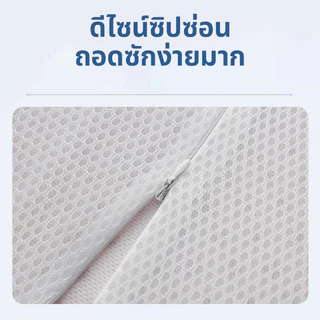 🧊ปลอกหมอนเย็น กันเปื้อน 40*60ซม ระบายอากาศดี เม็ดนวด ฤดูร้อน ปลอกหมอน ไม่รวมหมอน สำหรับหมอนยางพารา น้ําแข็ง ปลอกหมอนผ้าเ