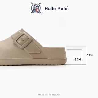 Hello Polo รองเท้าแตะผู้ชาย เบาสบาย กันลื่นและทนทาน วัสดุ EVA แฟชั่นฤดูร้อน รองเท้าแฟชั่นลําลอง UNISEX รุ่น HP8034A