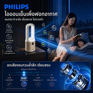 พัดลมตั้งโต๊ะ พัดลมไร้ใบพัด พัดลมพกพา USB มีไฟ LED โคมไฟหัวเตียง ปรับแรงลม 9 ระดับ เสียงเบา ใช้ในบ้าน