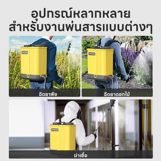Maybuck Japan งพ่นยา เครื่องพ่นยาแบตเตอรี่ 18L/20L ปรับแรงดันได้ มอเตอร์ทองแดงบริสุทธิ์แบบดูอัลคอร์