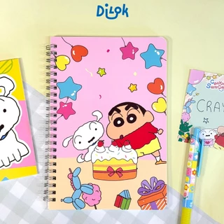 Crayon Shinchan Spiral Notebook สมุดริมลวดชินจัง ขนาด A5 สมุดโน้ตมีเส้น จำนวน 50 แผ่น