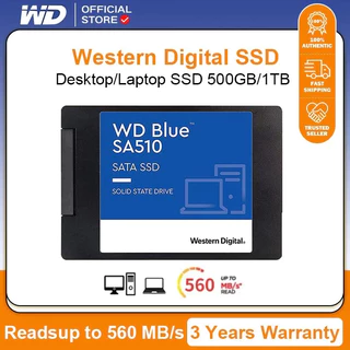 SSD ใหม่ 250GB,500GB,1TB Western Digital SSD (เอสเอสดี) WD BLUE SATA 3 2.5" 3D NAND