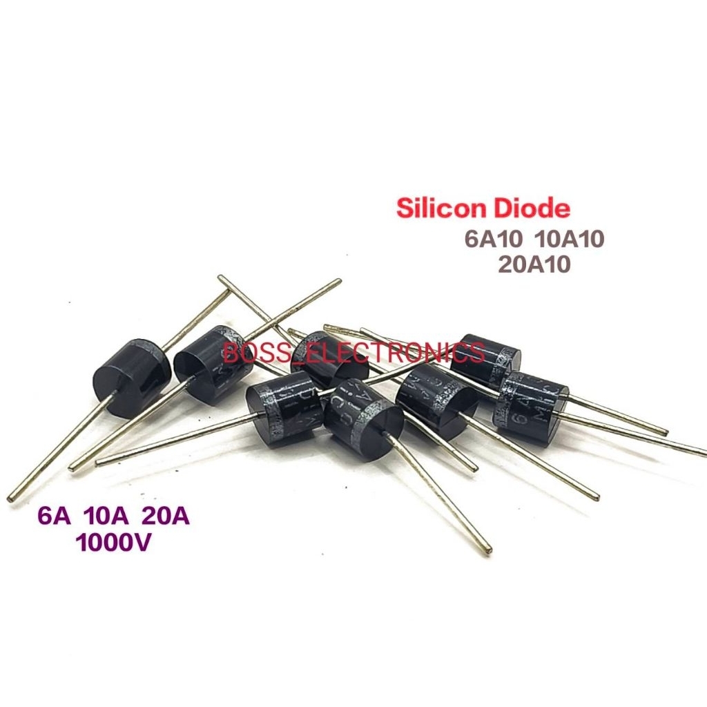 ราคาแพ็ค 10ตัว 👉👉 6A10  10A10  20A10  MIC Silicon Rectifier Diode 1000V  ซิลิคอนเลคติฟายไดโอด ไดโอด 