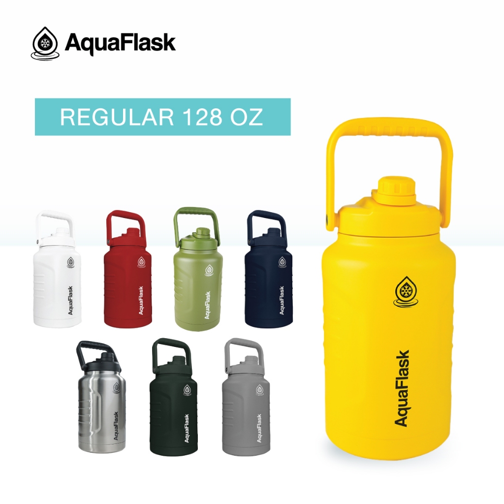 AquaFlask Big Size 128oz กระบอกน้ำเก็บความเย็น กระติกน้ำสแตนเลส 128 ออนซ์