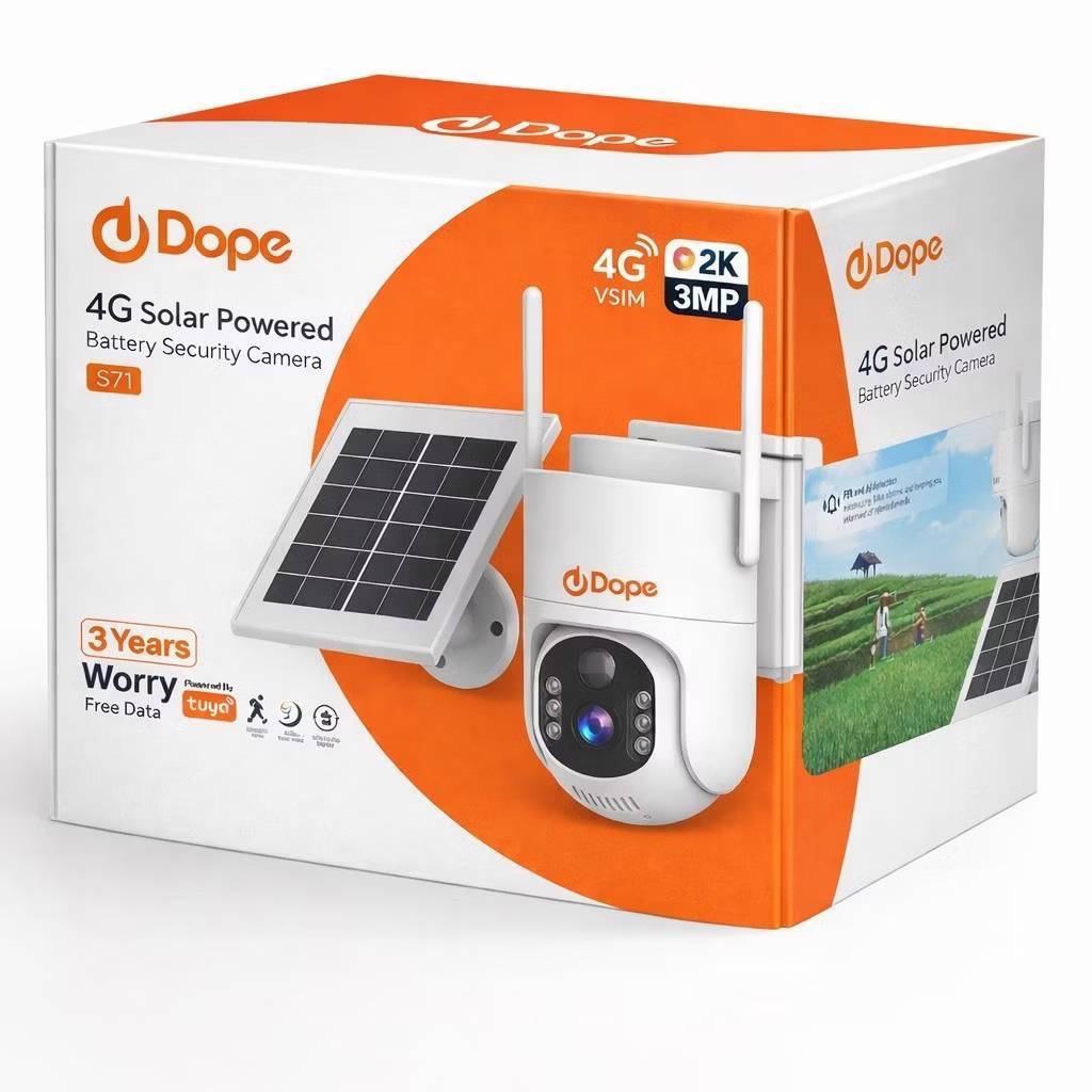 กล้องวงจรปิด 4G Dope รุ่น S71 vSim Solar Cell