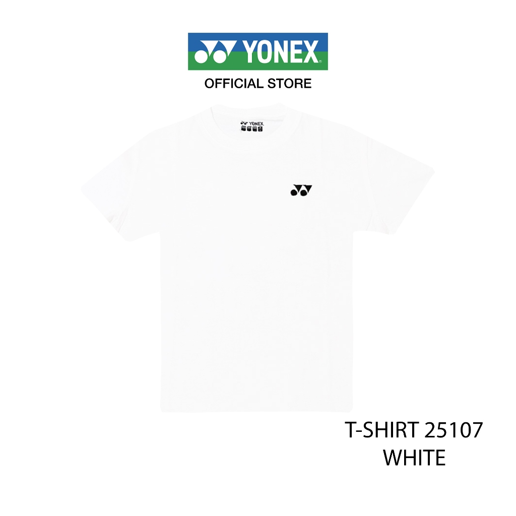 YONEX T-SHIRT 25107 เสื้อคอกลมผ้า COTTON 100% เนื้อสัมผัสนุ่มสบาย เหมาะสำหรับทั้งใส่ออกกำลังกายหรือเป็นชุดลำลอง