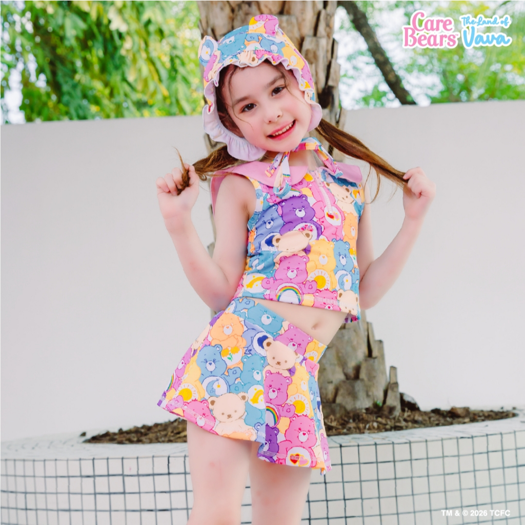 Thelandofvava 🐻ชุดว่ายน้ำ LOOK62 - VNXW0031 🐻 VAVA x Care Bears 4 ลิขสิทธิ์แท้จาก vava