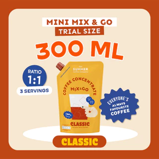 Mini Mix & Go Cold Brew Coffee Concentrate set 300 mL - เซตกาแฟสกัดเข้มข้น อัตราส่วน 1:1 | The Summer Coffee Company