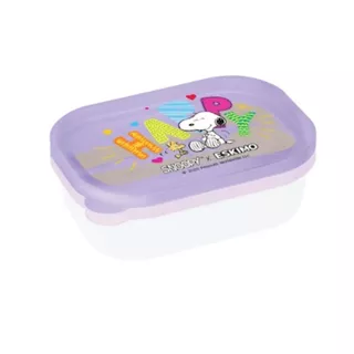 ฟรี ช้อนส้อม Eskimo X Snoopy กล่องข้าวพลาสติก 2 ช่อง น่ารัก ลิขสิทธิ์แท้ Snoopy มีให้เลือก 2 สี FC23P