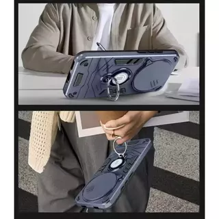 เคสกันกระแทก ไลด์กล้อง ใช้สำหรับXiaomi RedmiNote15 Pro Plus Poco X7 M8 M8Pro ขาตั้ง แม่เหล็กสRedmi Note14 Note14Pro Plus