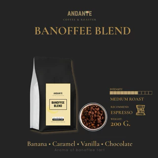 The Andante | Uganda Arabica Fermented x Brazil Natural | คั่วกลาง Medium Roast Banoffee blend