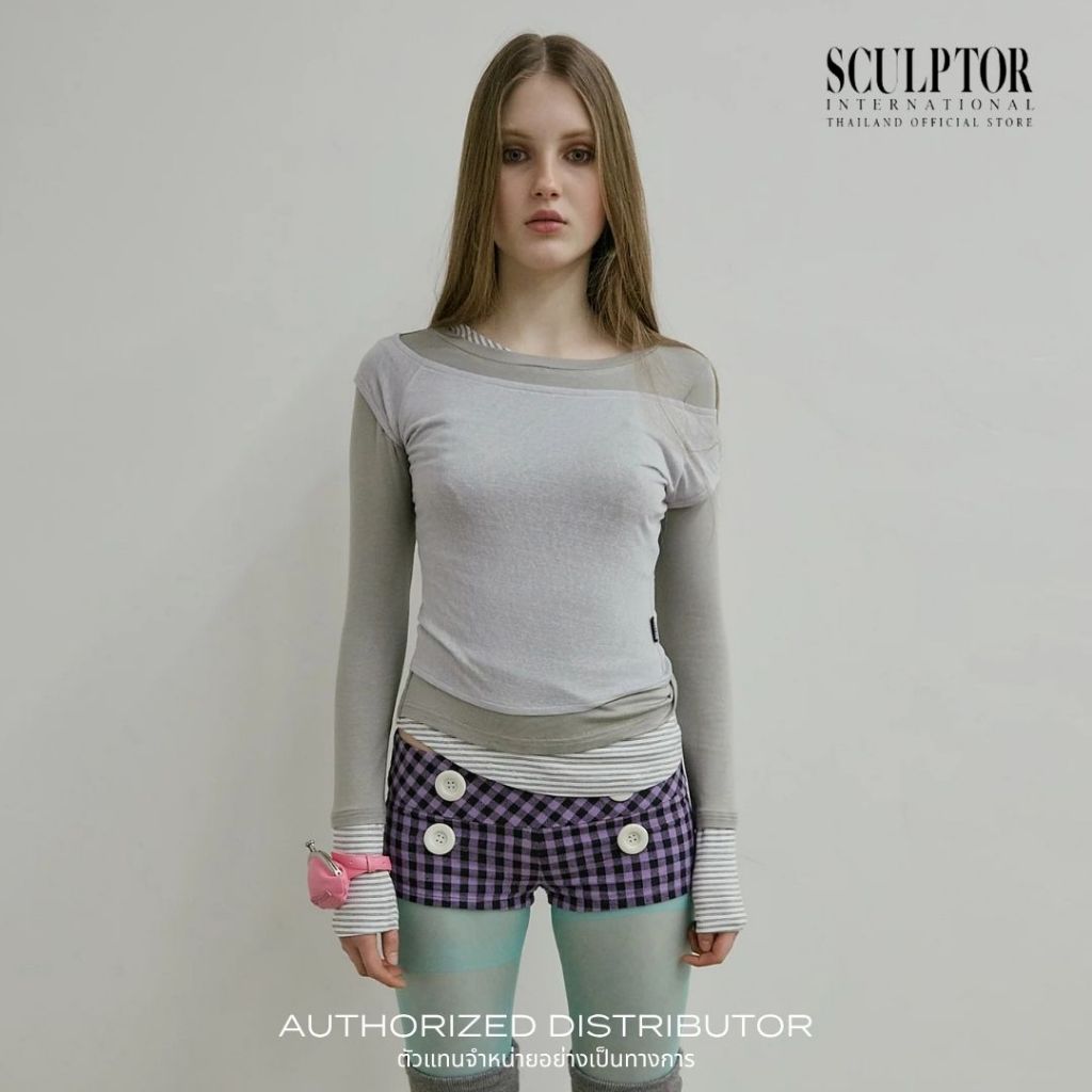 SCULPTOR® เสื้อยืด Lazy Layered Tee