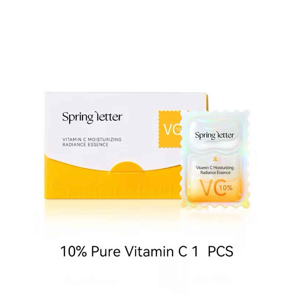 [ สินค้าแท้แบ่งขาย 1 ชิ้น ] Spring Letter 10% Pure Vitamin C Serum เซรั่มบำรุงผิวหน้า วิตามินซีผสมสด