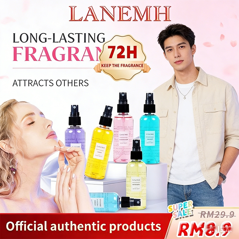 LANEMH Perfumed Body Mist Women Men Bubblegum /Candy กลิ่นหอมหวาน ผลไม้ น้ำหอมติดทนนาน ครับ/ค่ะ ของขวัญสำหรับเดท ครับ/ค่