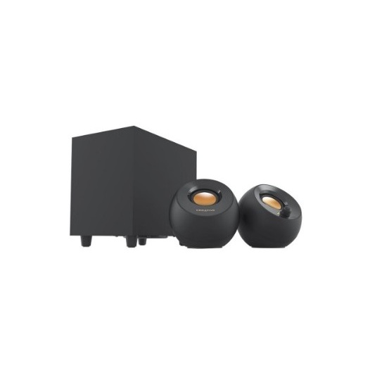 ลำโพง Creative Pebble Plus ลำโพง 2.1 แบบ USB พร้อมซับวูฟเฟอร์ Black ลำโพงคอม สีดำ 16W