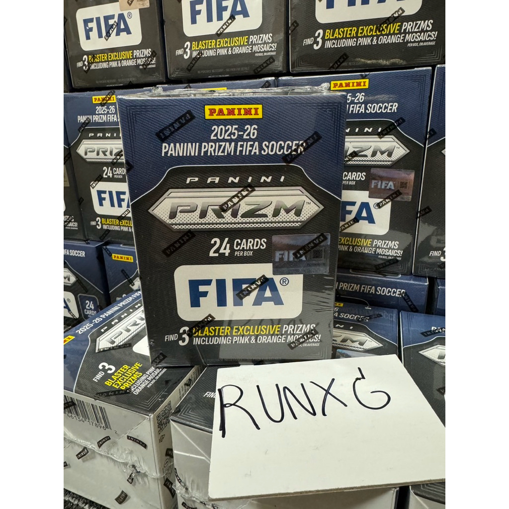 พร้อมส่ง 2025-26 Panini FIFA Prizm Soccer Trading Card Blaster Box