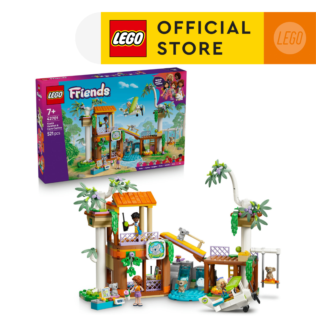 LEGO Friends 42701 Koala Habitat & Care Center (521 Pieces), Building Blocks, Kids Toy