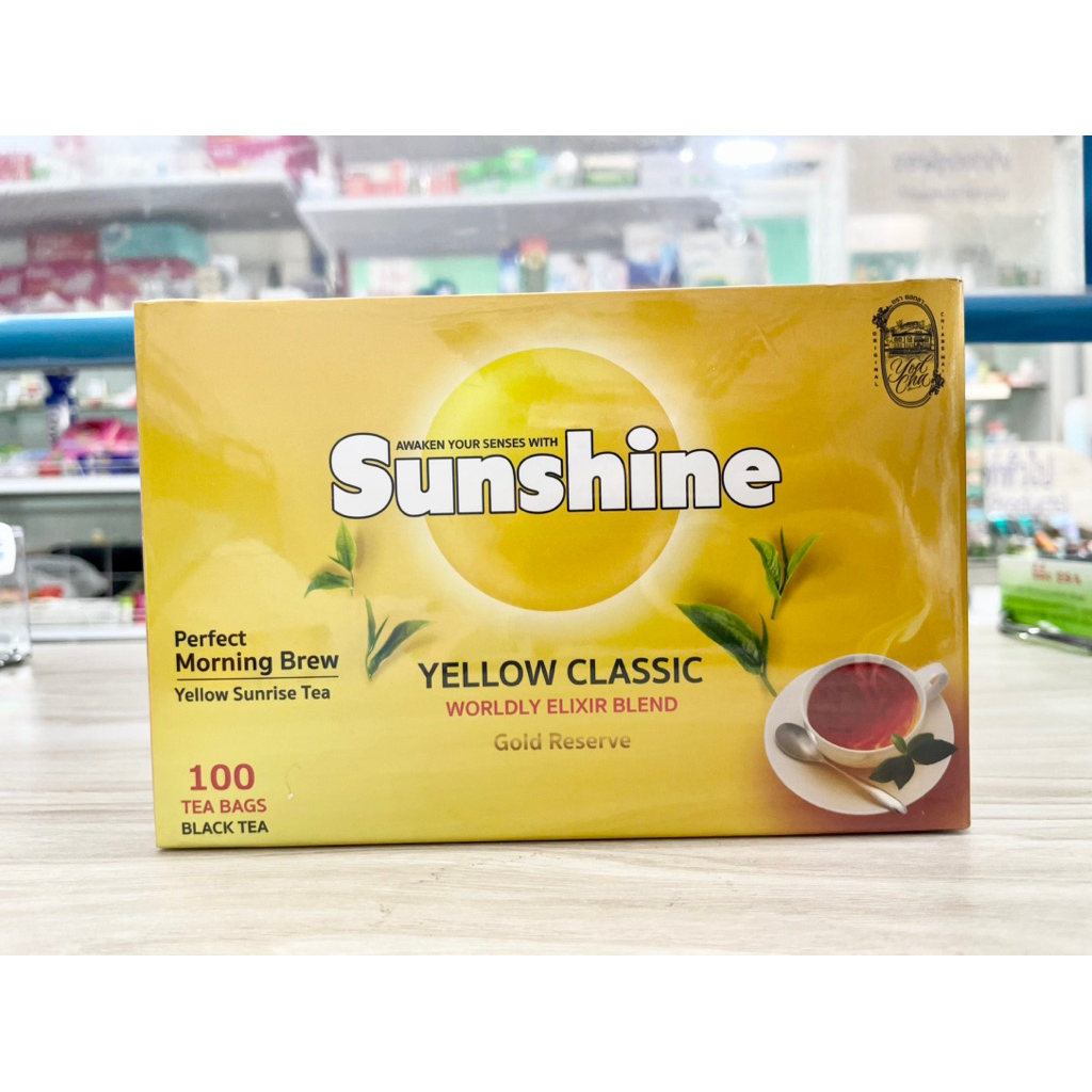 Sunshine black tea 2 g ชันไซน์ ชาดำชนิดซอง ซองละ 2 กรัม [ยกกล่อง 100 ซอง]