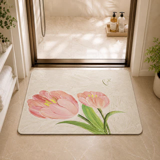 Kitchen mat, bedroom mat, non-slip bathroom mat, thickened felt, with non-slip rubber strips on the bottom.