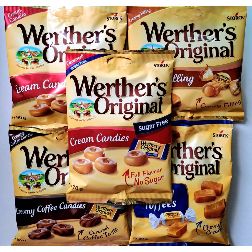 Werther's Original Cream Candies ลูกอมครีมเนย นำเข้าจาก Germany.