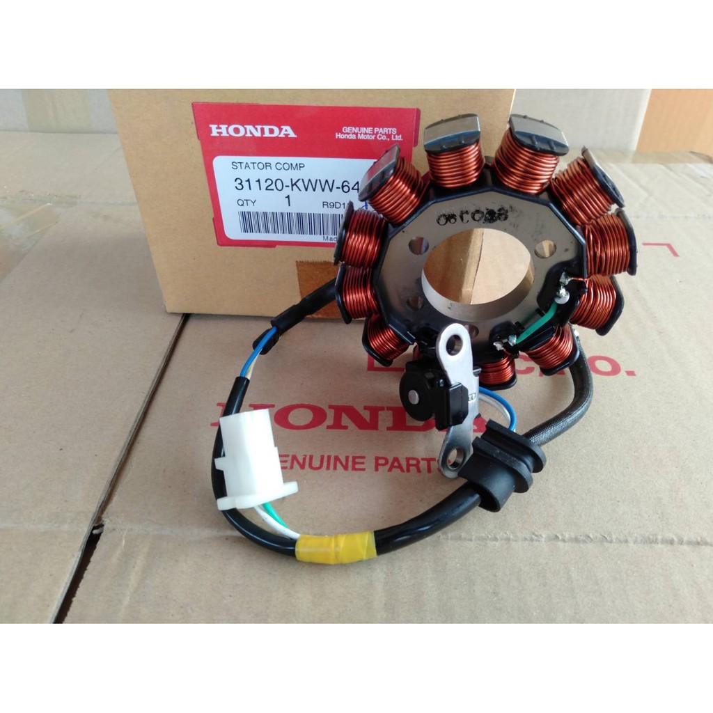 ฟิลคอยล์ มัดไฟ จานไฟ ของแท้เบิกศูนย์ HONDA wave110i Super-cup cz-i เวฟ110i ดรีม110i รหัสอะไหล่ 31120-KWW-641