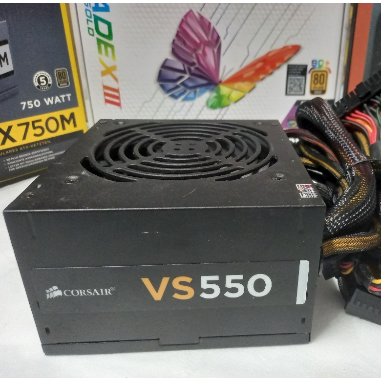 PSU ประกัน 4เดือน Corsair VS550 550w 80+White มือ2 ส้ม / power supply / พาวเวอร์ซัพพลาย