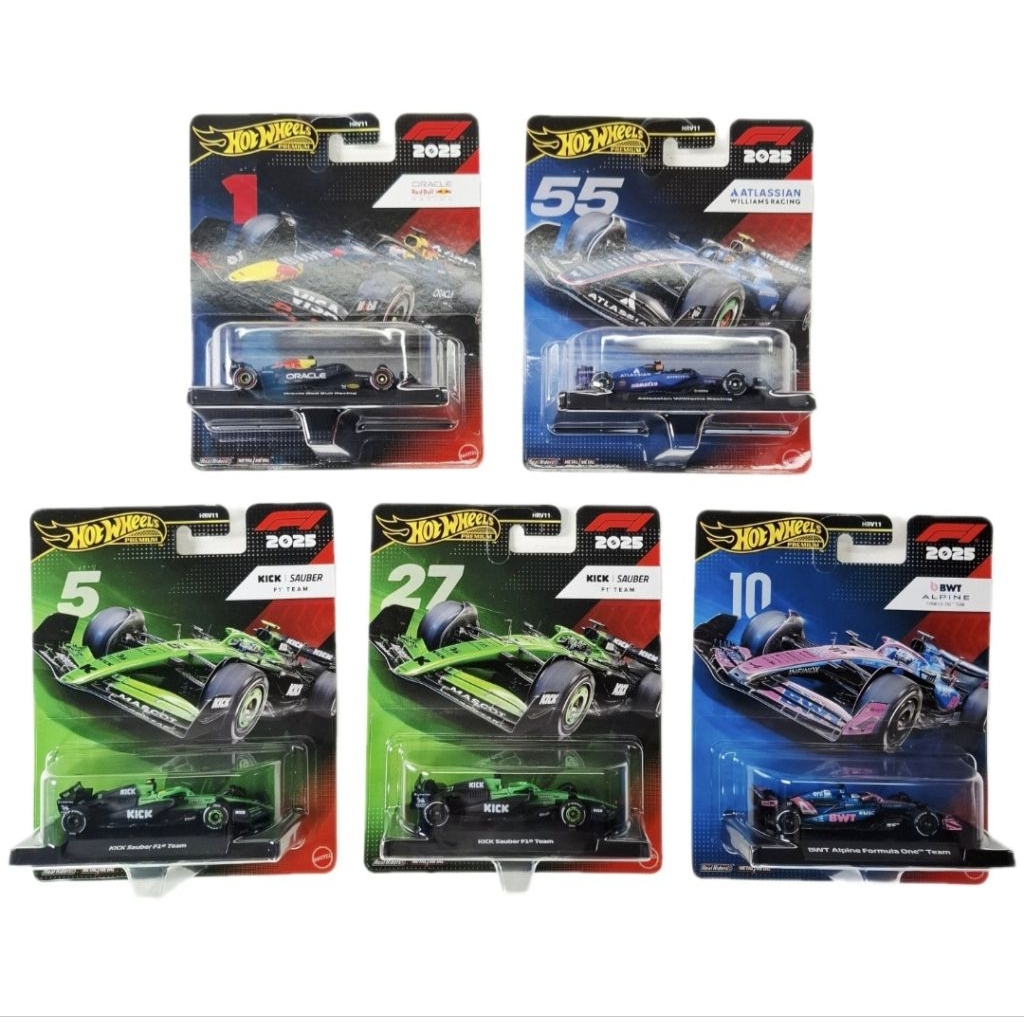 Hot wheels premium F1 Team 2025 ล้อยาง แพ็คสวย