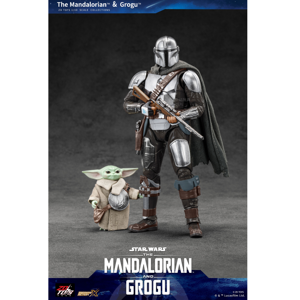 StarWars-Mandalorian and Grugo 1967(ZD TOYS)-(ลิขสิทธิ์แท้) สตาร์ วอร์ส แมนดะลอเรียน แอนด์ โกรกู