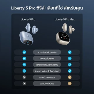 [NEW] ANKER Soundcore Liberty 5 Pro หูฟังบลูทูธ รองรับแปลภาษา AI ANC 4.0 ตัดเสียงรบกวน Earbuds หูฟัง Thus™ AI Chip D1203