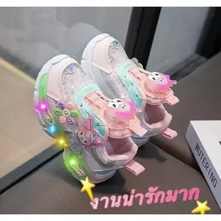 New!!{มีไซส์26-37}รองเท้าผ้าใบเด็กผู้หญิง ลายน่ารักงานนุ่มใส่สบาย ระบายอากาศดี น้ำหนักเบา พื้นกันลื่น พร้อมส่ง A773