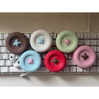 Earphone Organizers ที่เก็บสายหูฟังน่ารัก ลายกระดุม