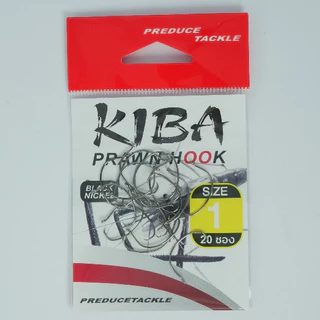 PREDUCE TACKLE เบ็ดตกกุ้งแม่น้ำ รุ่น KIBA Prawn Hook ( 20 ชิ้น/ซอง)