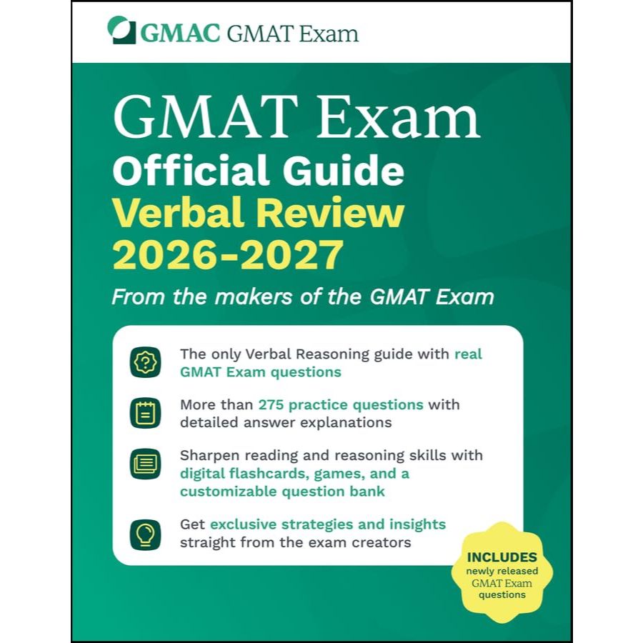 [มาใหม่]   GMAT OFFICIAL GUIDE VERBAL REVIEW 2026-2027: BOOK + ONLINE QUESTION BANK  (9781394412679) c321  cuup