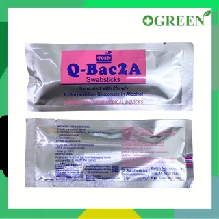 POSE Q bac 2A Swabsticks สำลีก้านใช้เช็ดทำความสะอาดแบบเร่งด่วน (1 กล่อง 30 ซอง) 7344